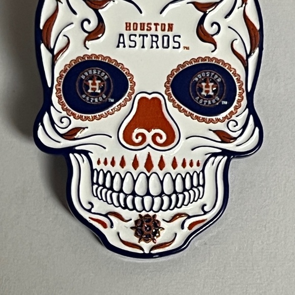 Houston Astros Sugar Skull Hat Pin Streetwear Hats Bag Baseball Fitted New Era - Picture 3 of 7
